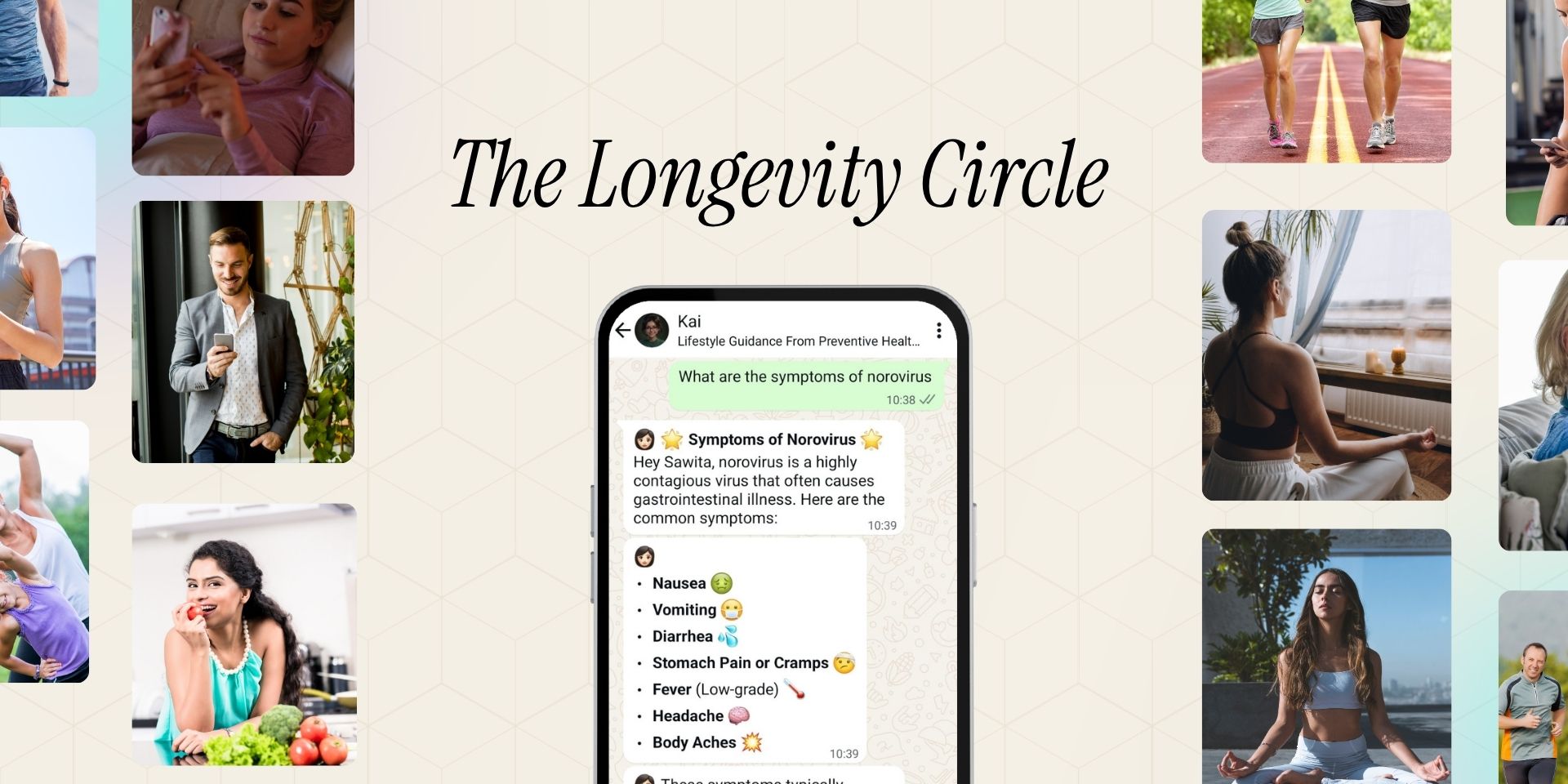 Longevity Circle — weekly expert sessions and health sub-communities