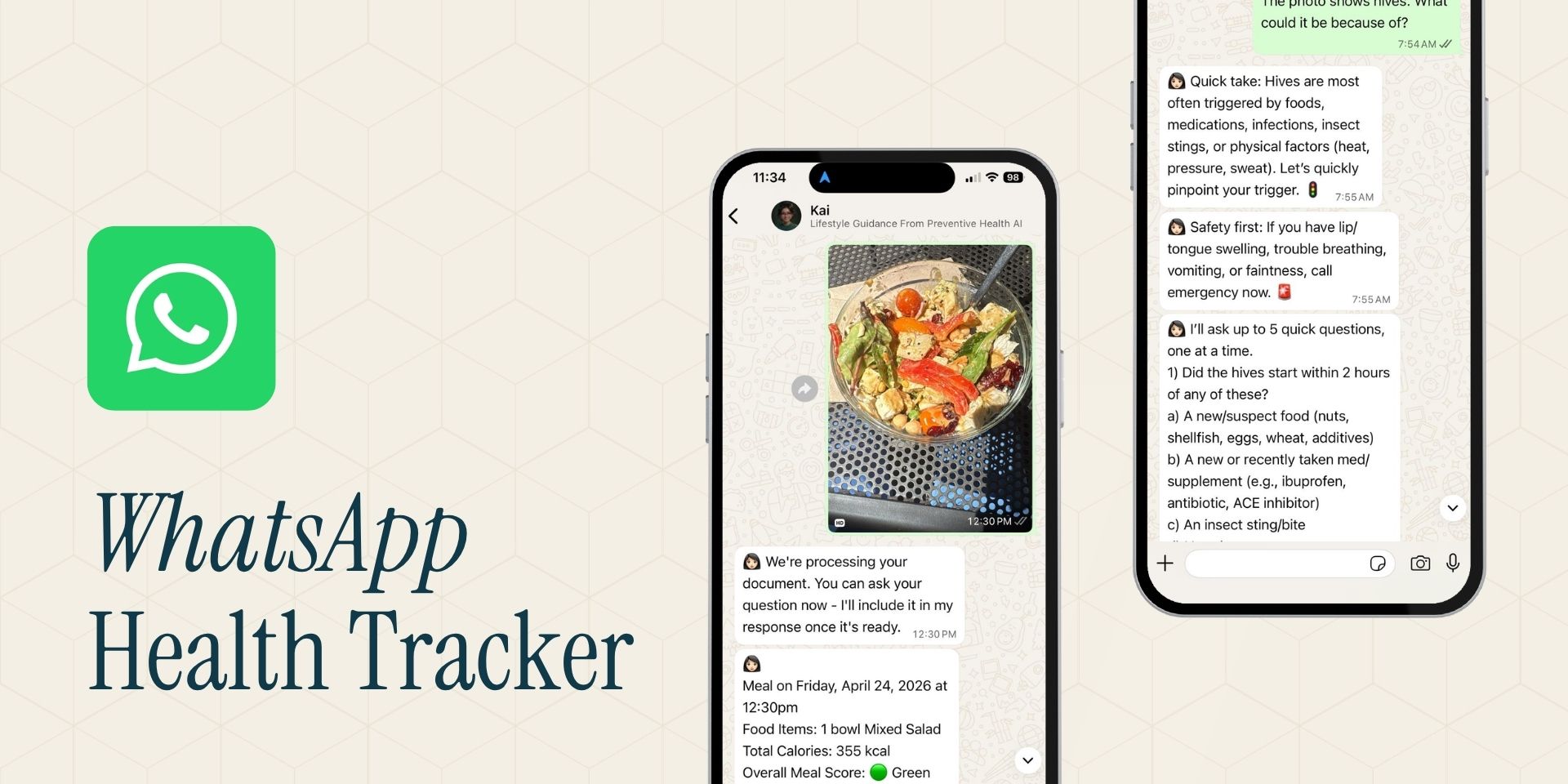 Kai — meal photo logging